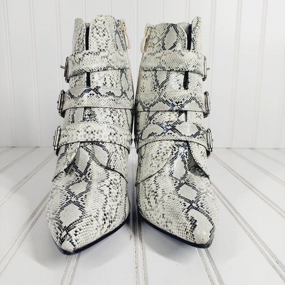 NEW Boutique Pointed Toe Leopard-print Zipper Buckle High Heel Soft Boots C378 - Picture 3 of 16